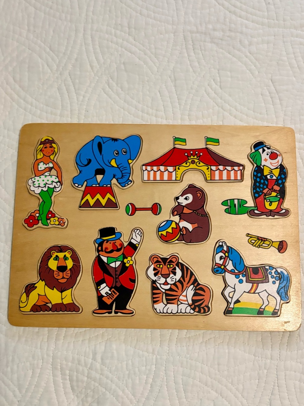 Vintage Circus Wooden Puzzle